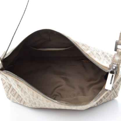 Fendi Zucchino Cuoio Pochette Beige Tortora Pietra 5 of 10