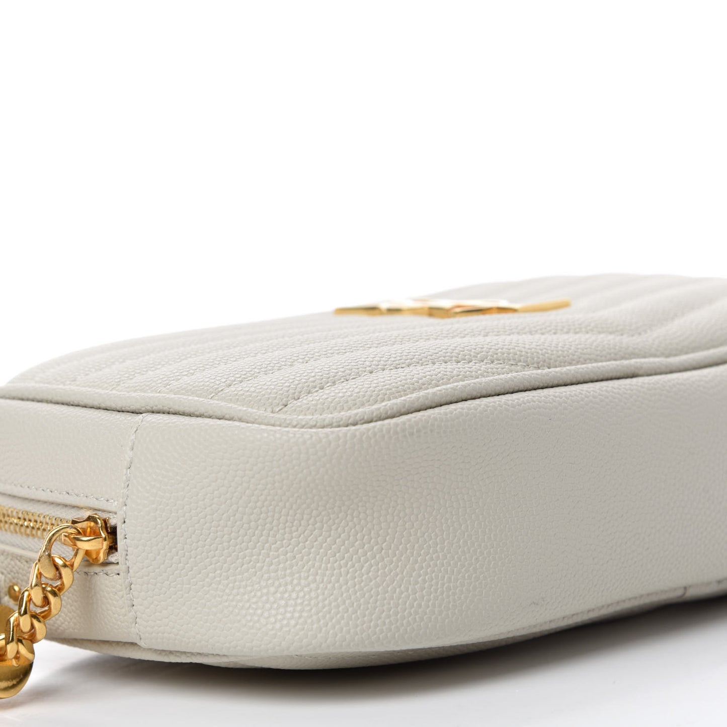 Grain De Poudre Matelasse Monogram Mini Lou Camera Bag Crema Soft
