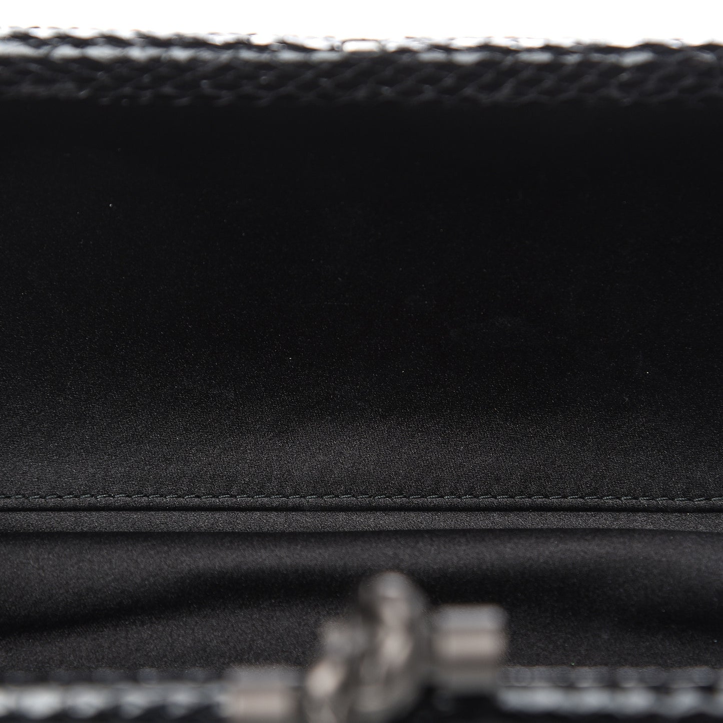 Satin Ayers Intreccio Impero Stretch Knot Clutch Black
