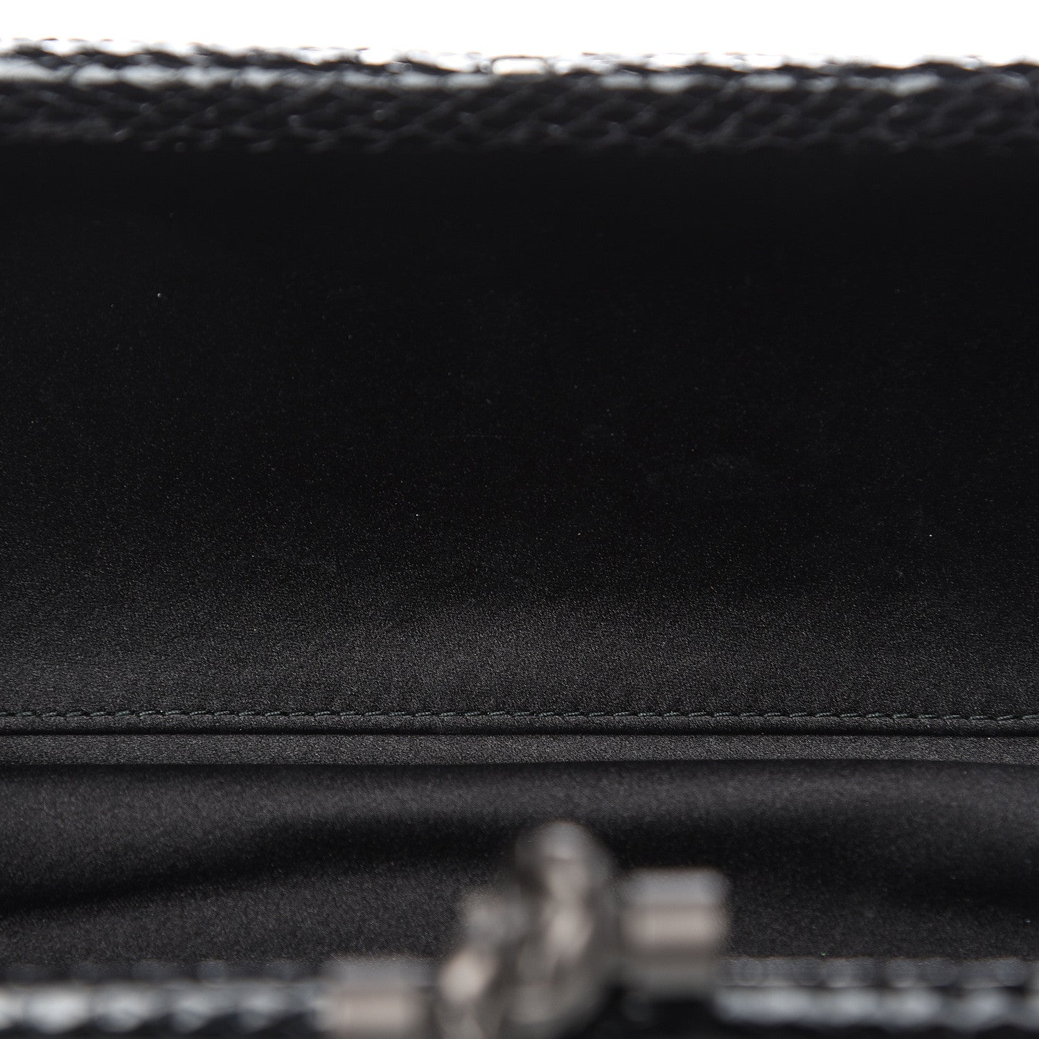 Bottega Veneta Satin Ayers Intreccio Impero Stretch Knot Clutch Black 9 of 10