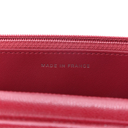 Chanel Caviar Quilted Wallet On Chain WOC Dark Pink 6 of 9