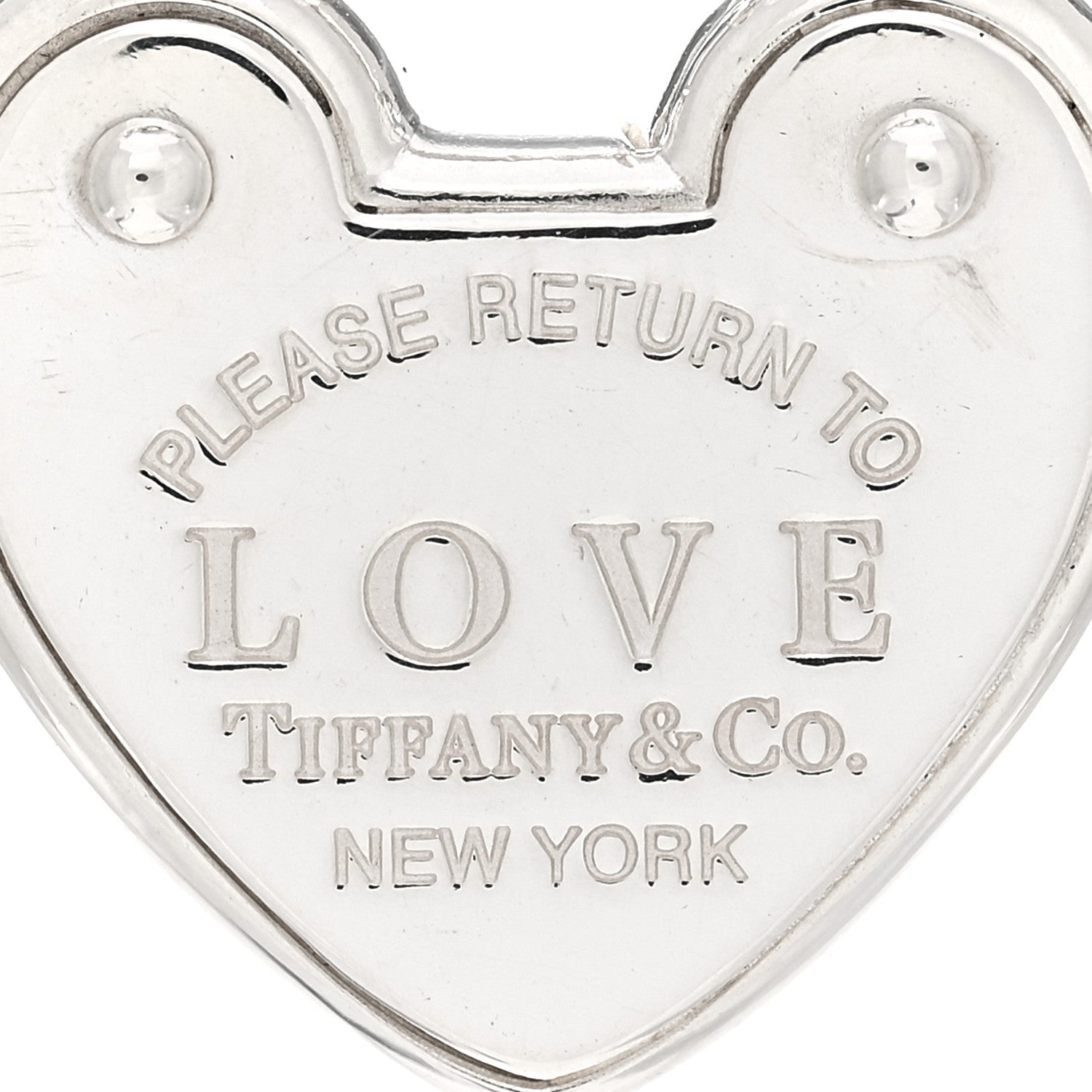 Tiffany Sterling Silver Return To Tiffany Love Heart Lock Pendant Necklace 4 of 4