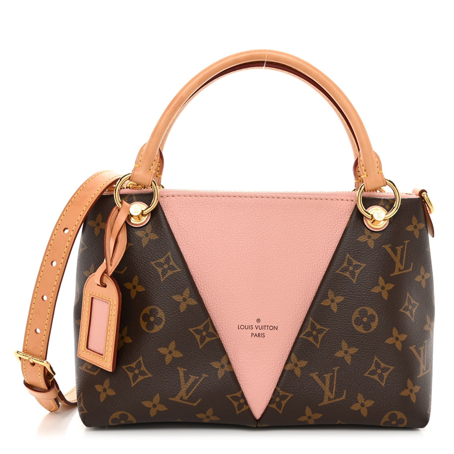 LOUIS VUITTON Monogram V Tote BB Rose Poudre