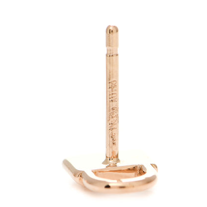 Tiffany 18K Rose Gold Mini Key and Lock Earrings 4 of 4