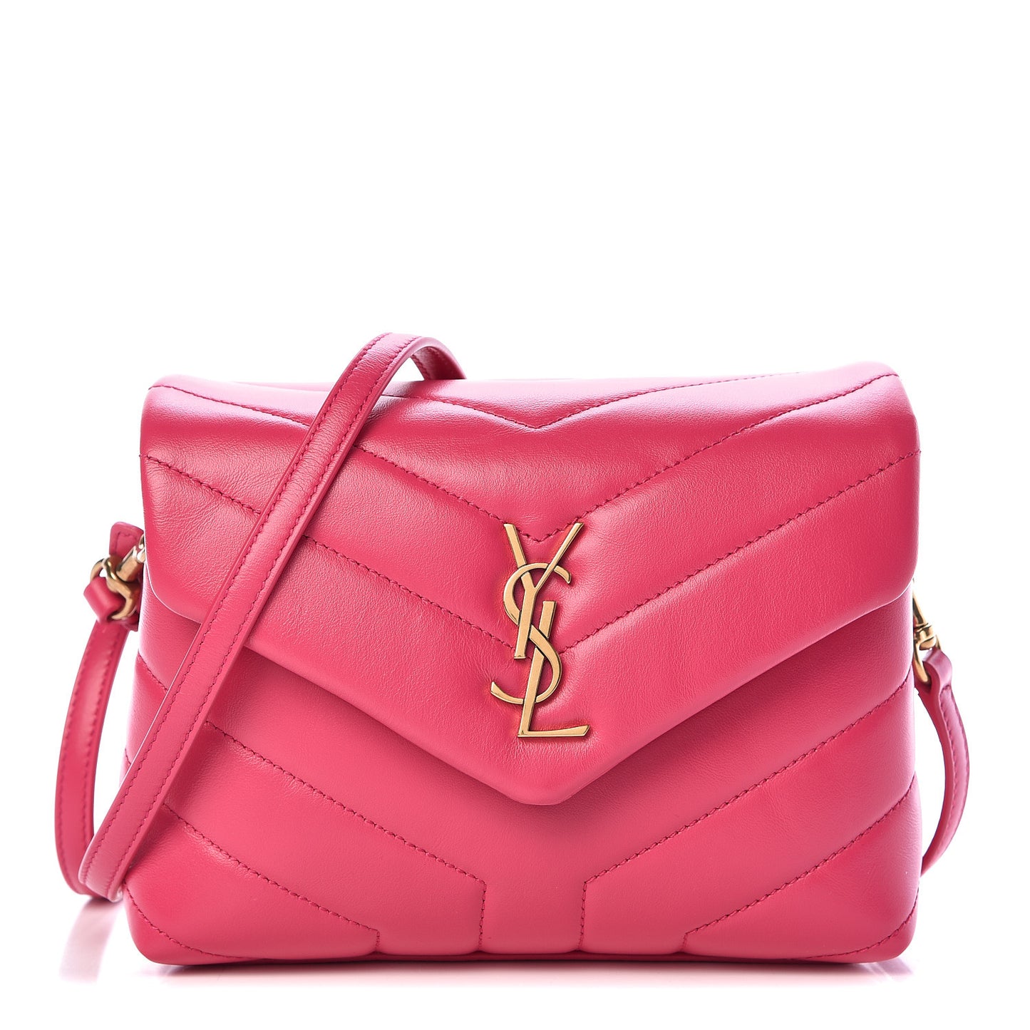 Calfskin Y Quilted Monogram Toy Loulou Crossbody Bag Freesia