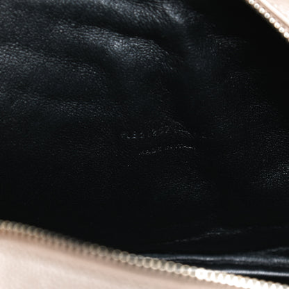 Saint Laurent Grain De Poudre Matelasse Monogram Mini Lou Camera Bag Dark Beige 7 of 14