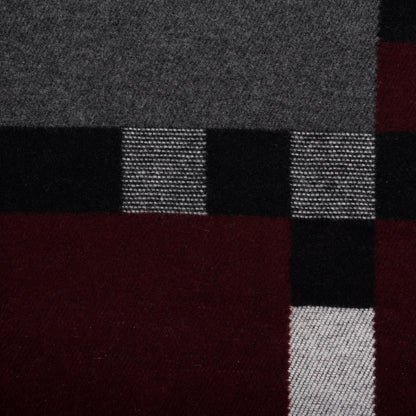 Burberry Wool Cashmere Mega Check Cape Scarf Scarf Navy 2 of 3