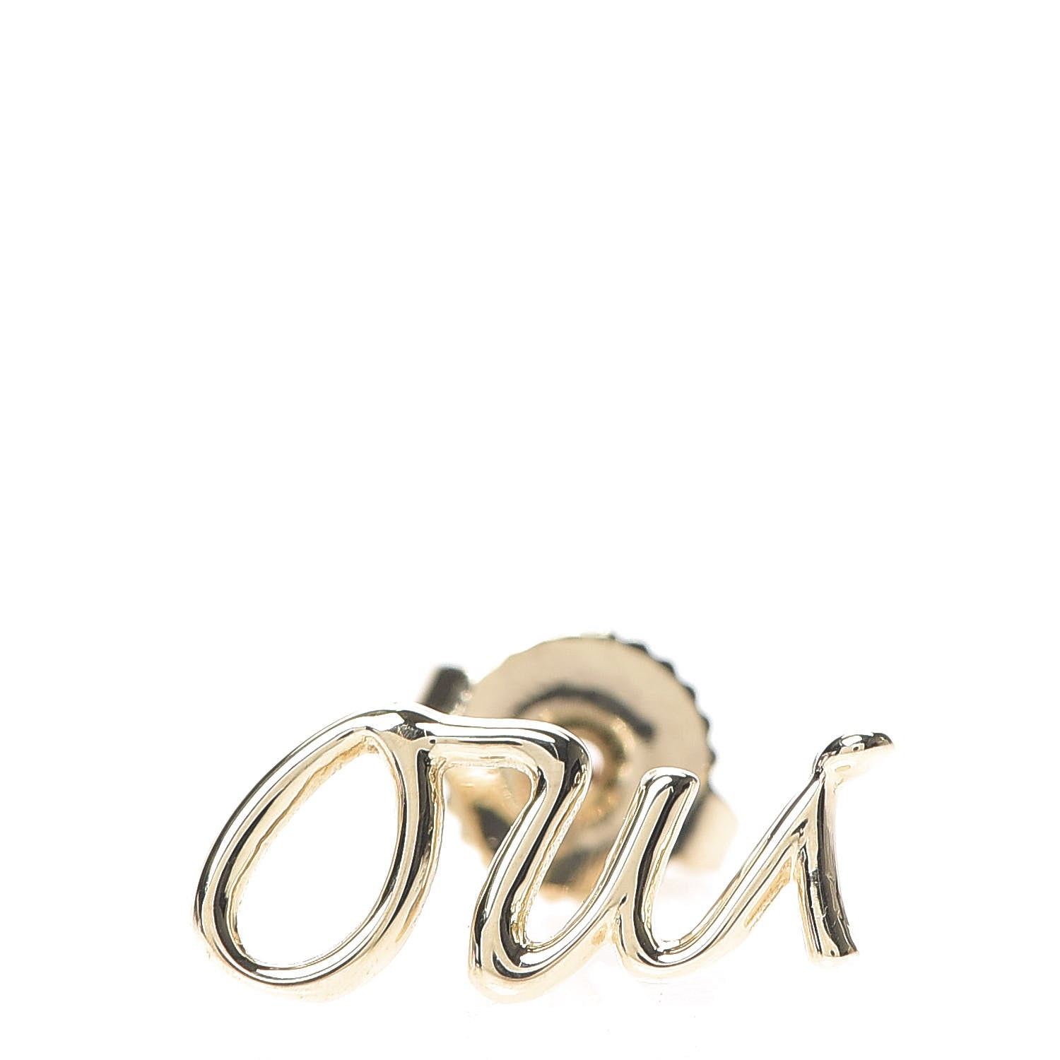 Tiffany 18K Yellow Gold Graffiti Oui Single Earring 1 of 5