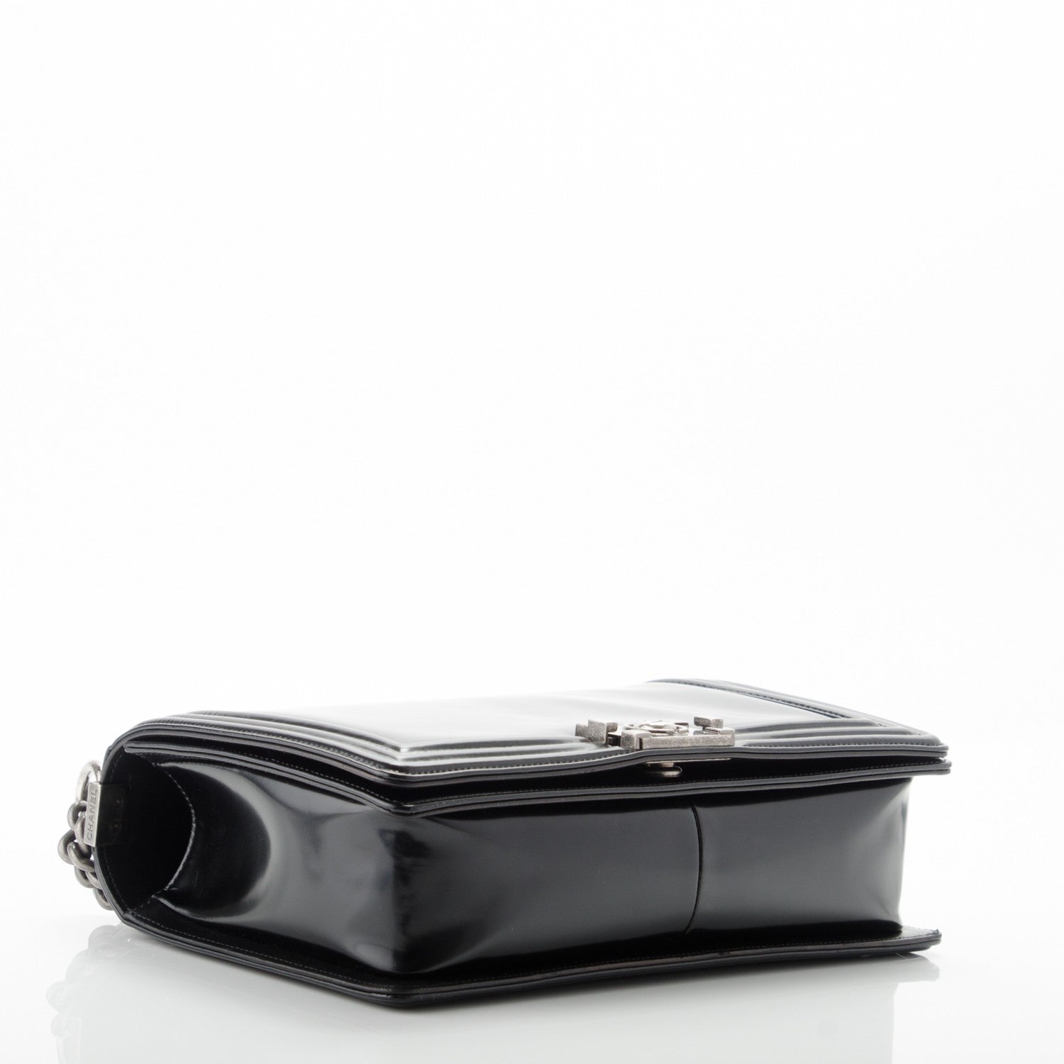Chanel Glazed Calfskin Medium Boy Flap Black 4 of 8