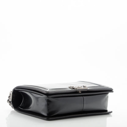 Chanel Glazed Calfskin Medium Boy Flap Black 4 of 8