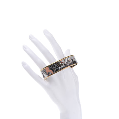 Hermes Enamel Printed Wide Bracelet 70 2 of 6