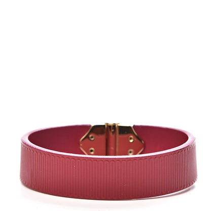 Louis Vuitton Patent Calfskin Embossed Spirit Bracelet 17 Rose Indien 3 of 4