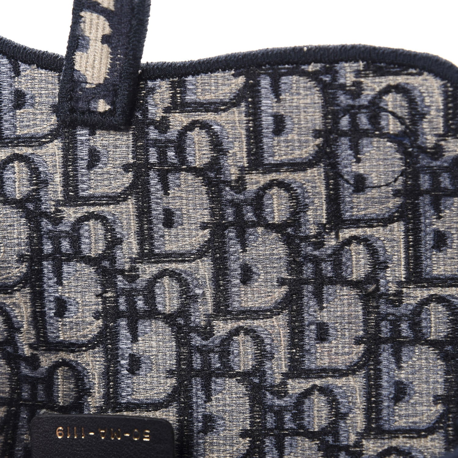 Christian Dior Oblique Slim Saddle Pouch Blue 9 of 10