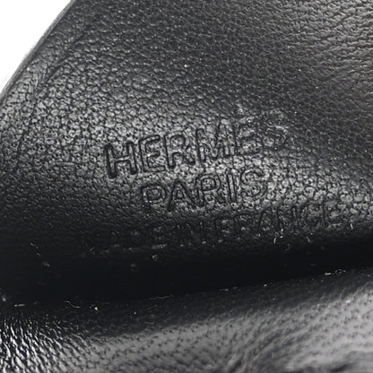 Hermes Milo Lambskin Grigri Rodeo Pegase Horse Bag Charm PM Black Etoupe 3 of 4