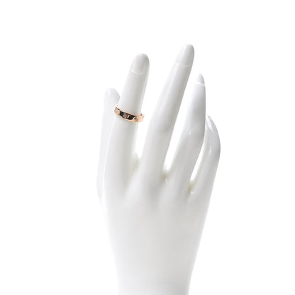 Cartier 18K Pink Gold 8 Diamond 4mm LOVE Wedding Band Ring 50 5.25 2 of 5