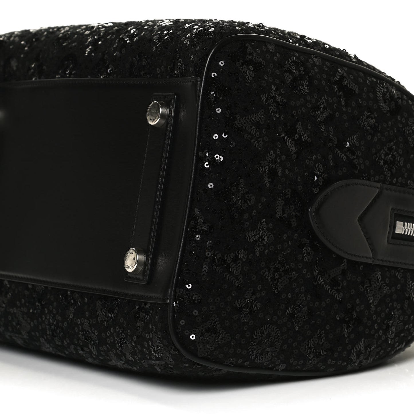 Sequin Monogram Sunshine Express Speedy Black