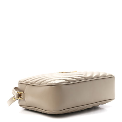Saint Laurent Calfskin Matelasse Monogram Lou Camera Bag Dark Beige 4 of 10