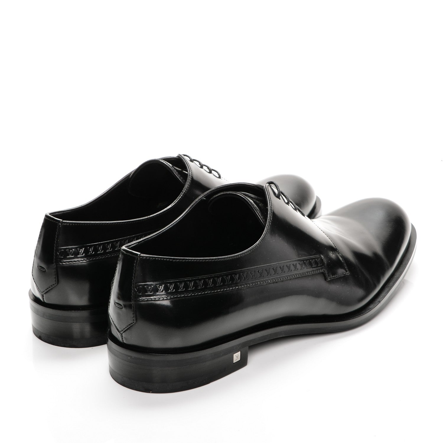 Louis Vuitton Calfskin Mens State Derby 9 Black 4 of 8