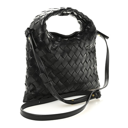 Bottega Veneta Calfskin Intrecciato Mini Hop Black 3 of 10
