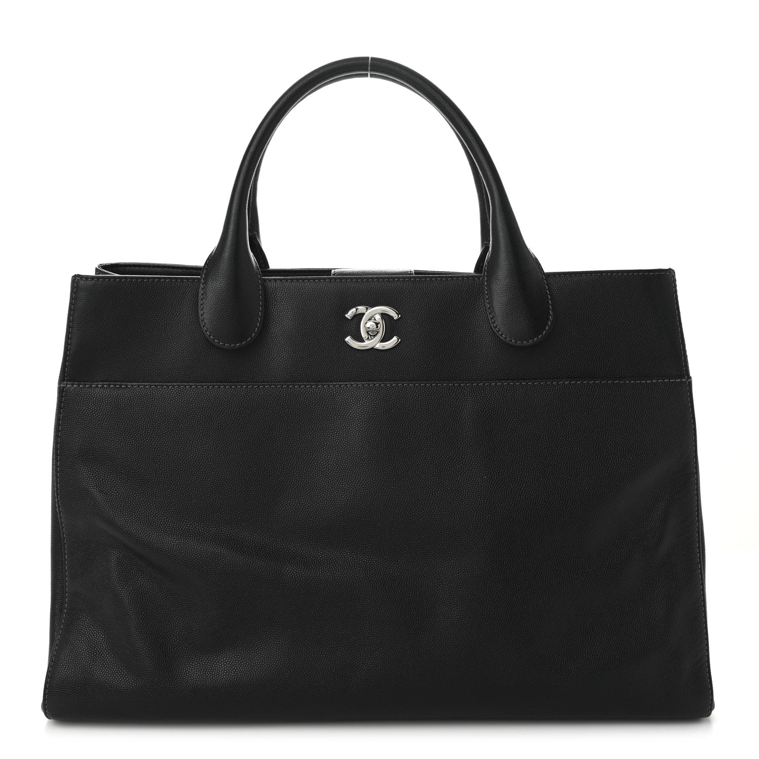 Chanel Caviar Medium Cerf Executive Shopper Tote Black 1 of 10
