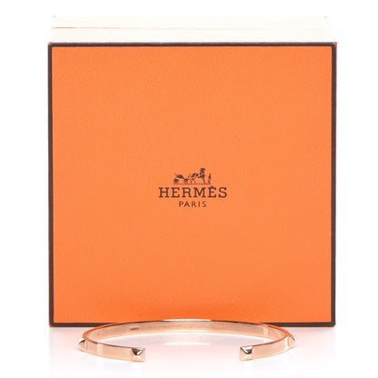 Hermes 18K Rose Gold Mini Clous Bracelet LG 6 of 6