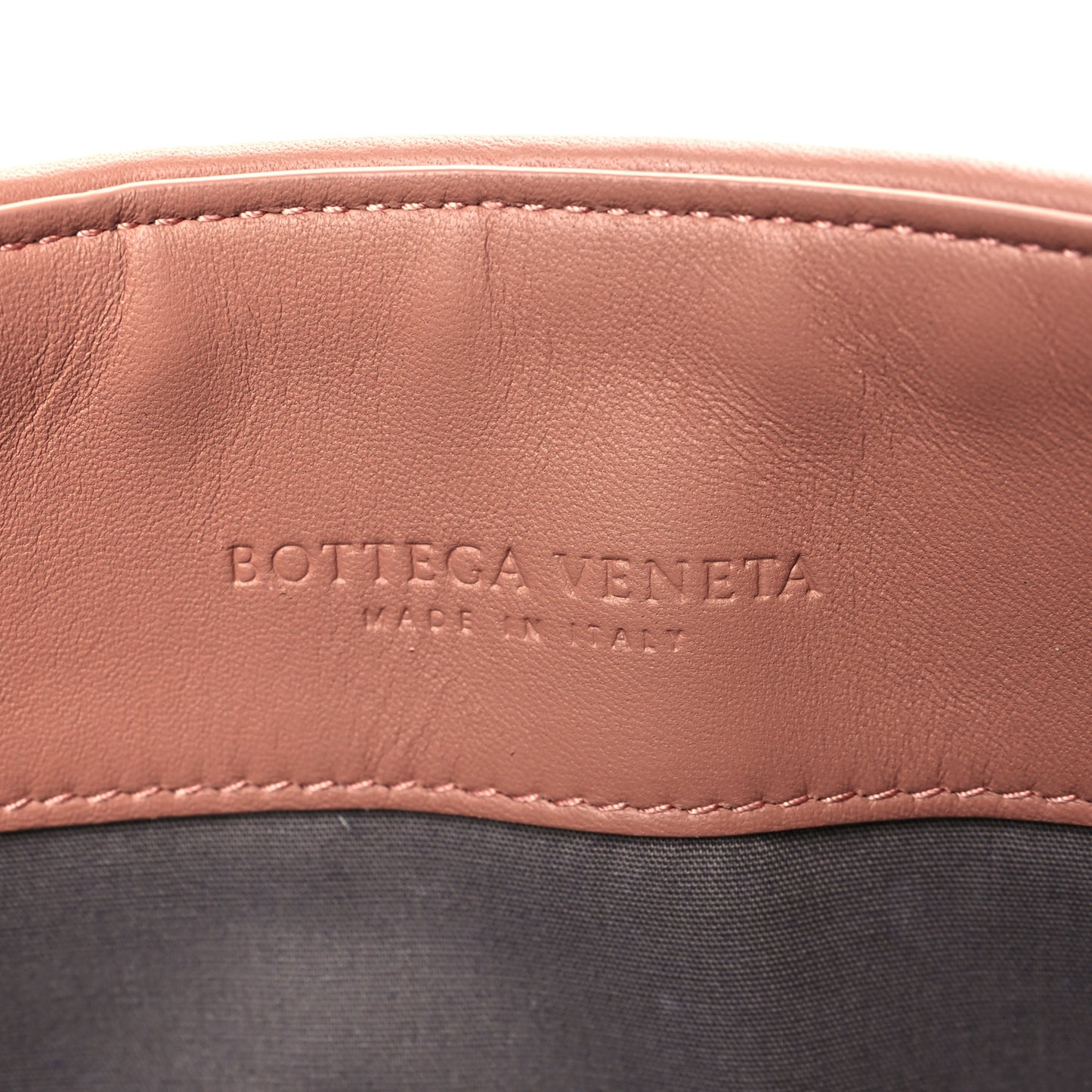 Nappa Intrecciato Flap Clutch Dusty Rose