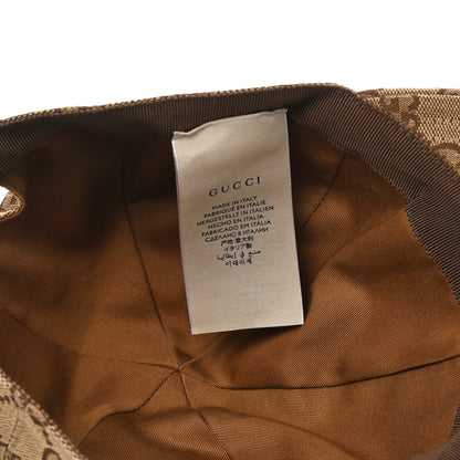 Gucci Monogram Textured Dollar Calfskin Zeno Baseball Hat L Beige 9 of 9