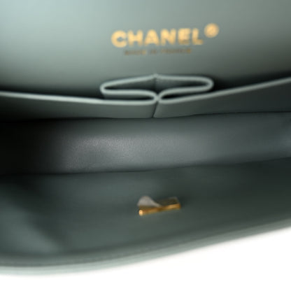 Chanel Caviar Quilted Medium Double Flap Dark Green 5 of 11