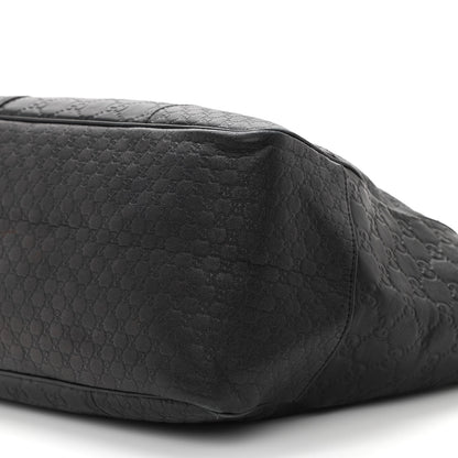Gucci Guccissima Medium Bree Zippered Tote Black 11 of 16