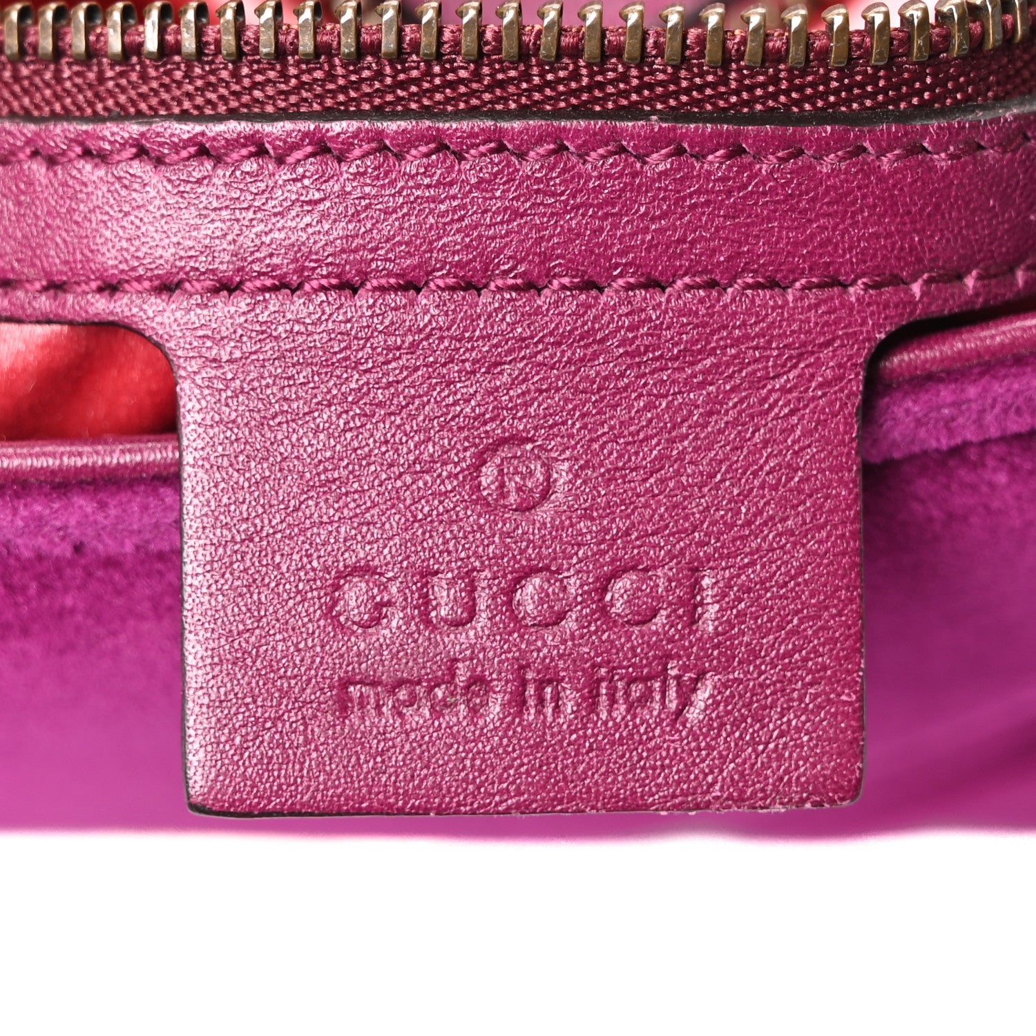 Gucci Velvet Matelasse Small GG Marmont Shoulder Bag Fuchsia Violet Cyclamen 6 of 10