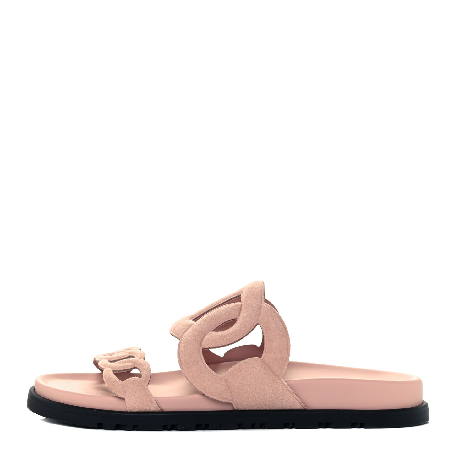 Suede Goatskin Extra Sandals 37 Rose Opaline