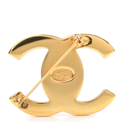 Chanel CC Turn Lock Brooch Gold 4 of 5