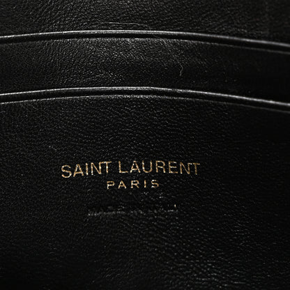 Saint Laurent Grain De Poudre Matelasse Monogram Mini Lou Camera Bag Light Sage 6 of 11