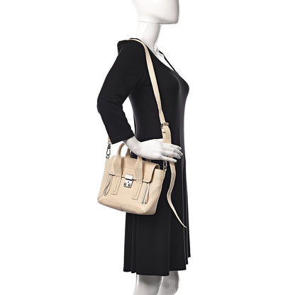3.1 Phillip Lim 3.1 Textured Calfskin Mini Pashli Satchel Milk 2 of 17
