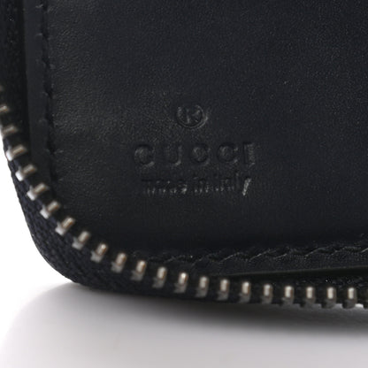 Gucci Guccissima Signature Zip Around Organizer Wallet Blue 6 of 7