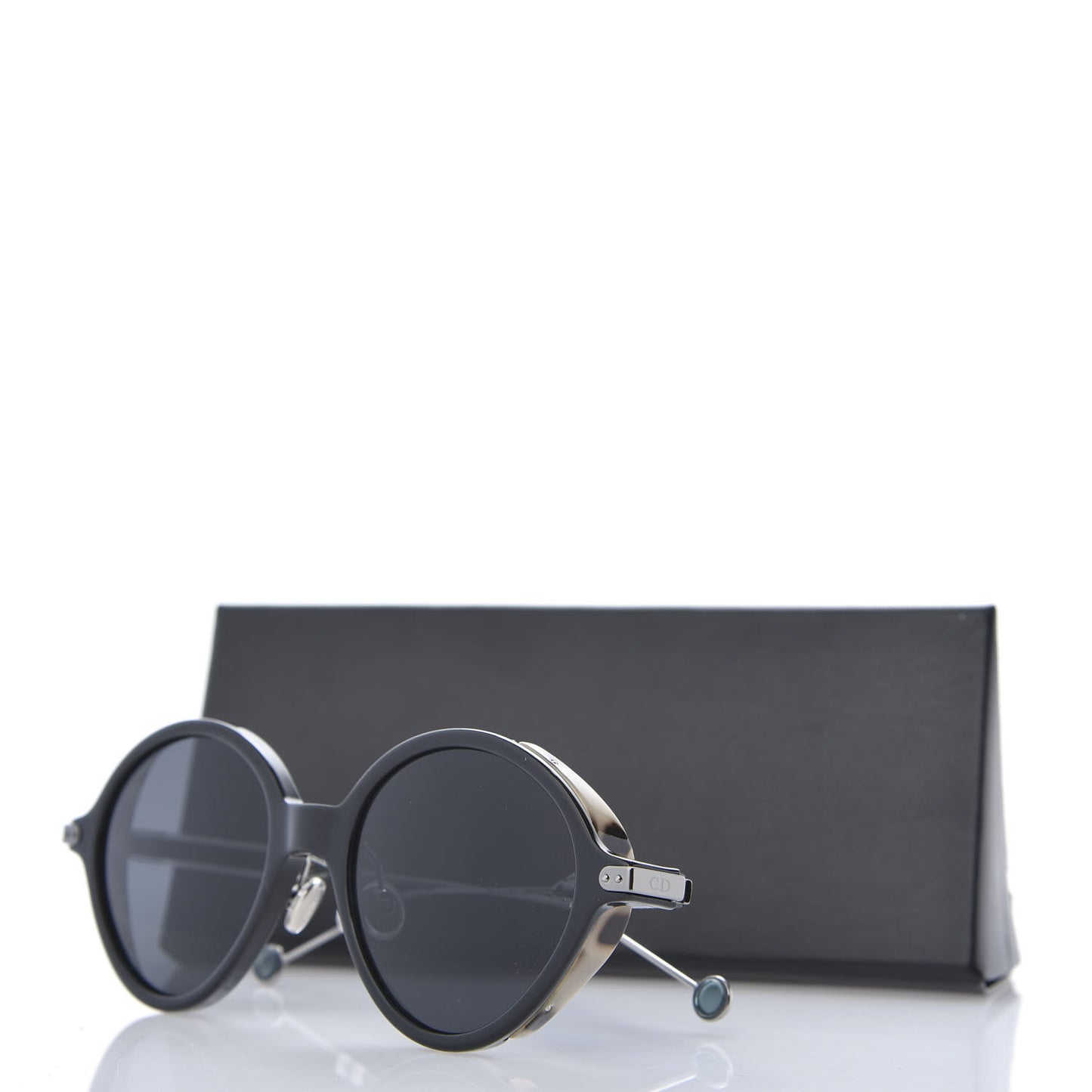 Acetate Umbrage Round Sunglasses Tortoise Black
