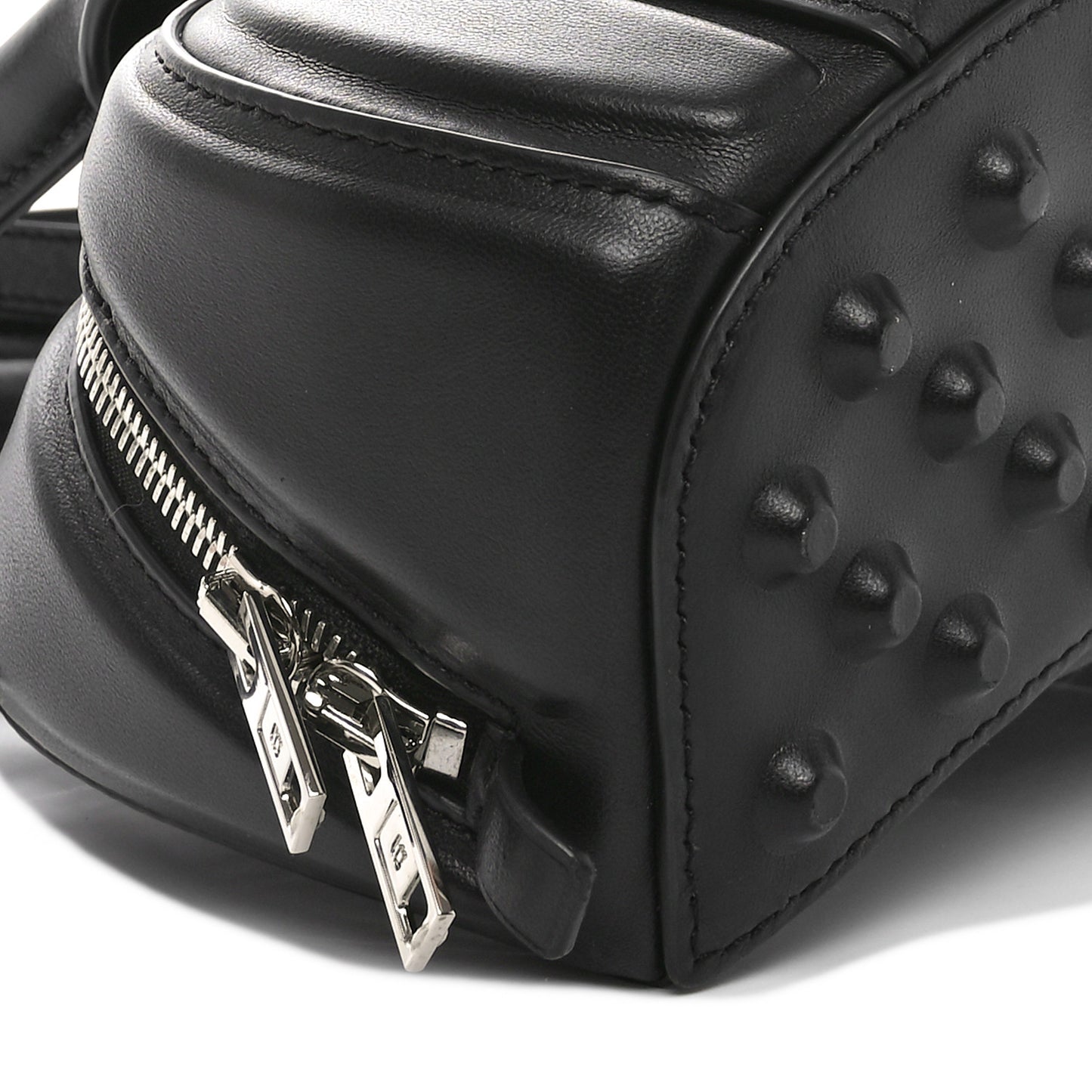 Lambskin Small Top Handle Roc Black