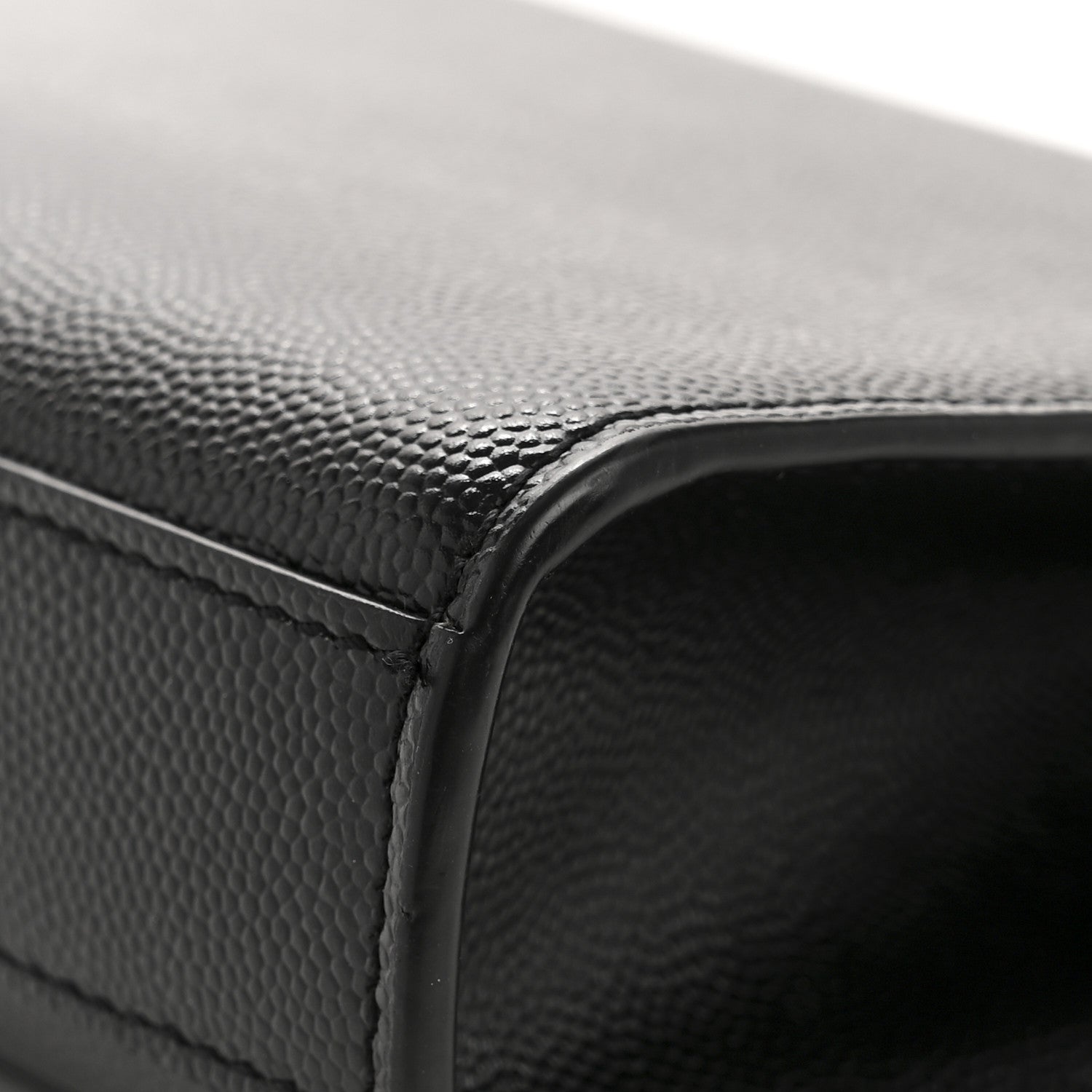 Saint Laurent Grain De Poudre Small Monogram Monochrome Kate Satchel Black 13 of 13