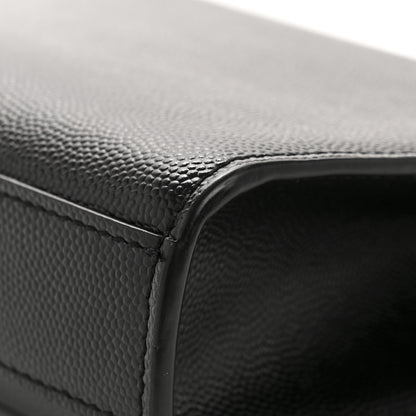 Saint Laurent Grain De Poudre Small Monogram Monochrome Kate Satchel Black 13 of 13
