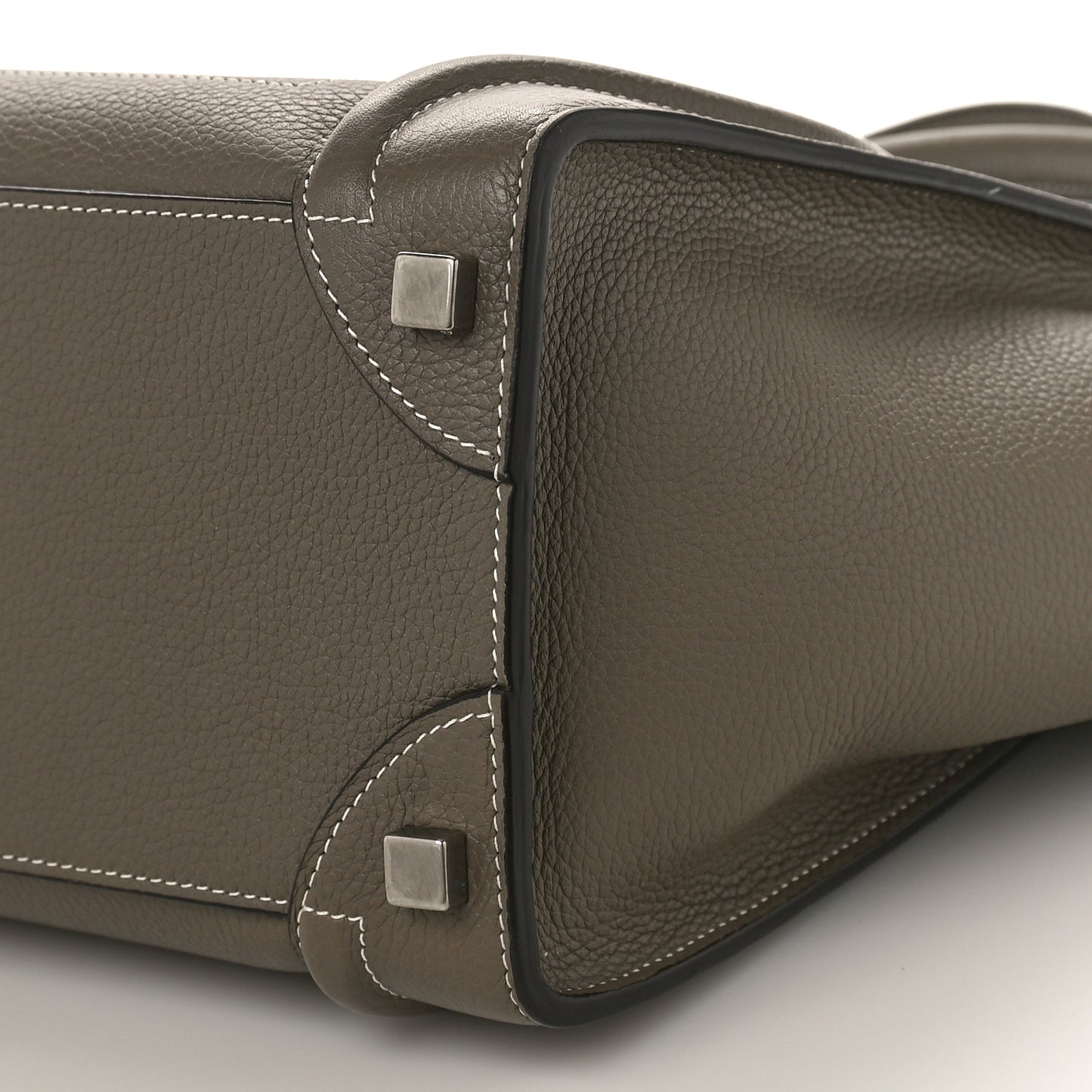 Drummed Calfskin Micro Luggage Souris