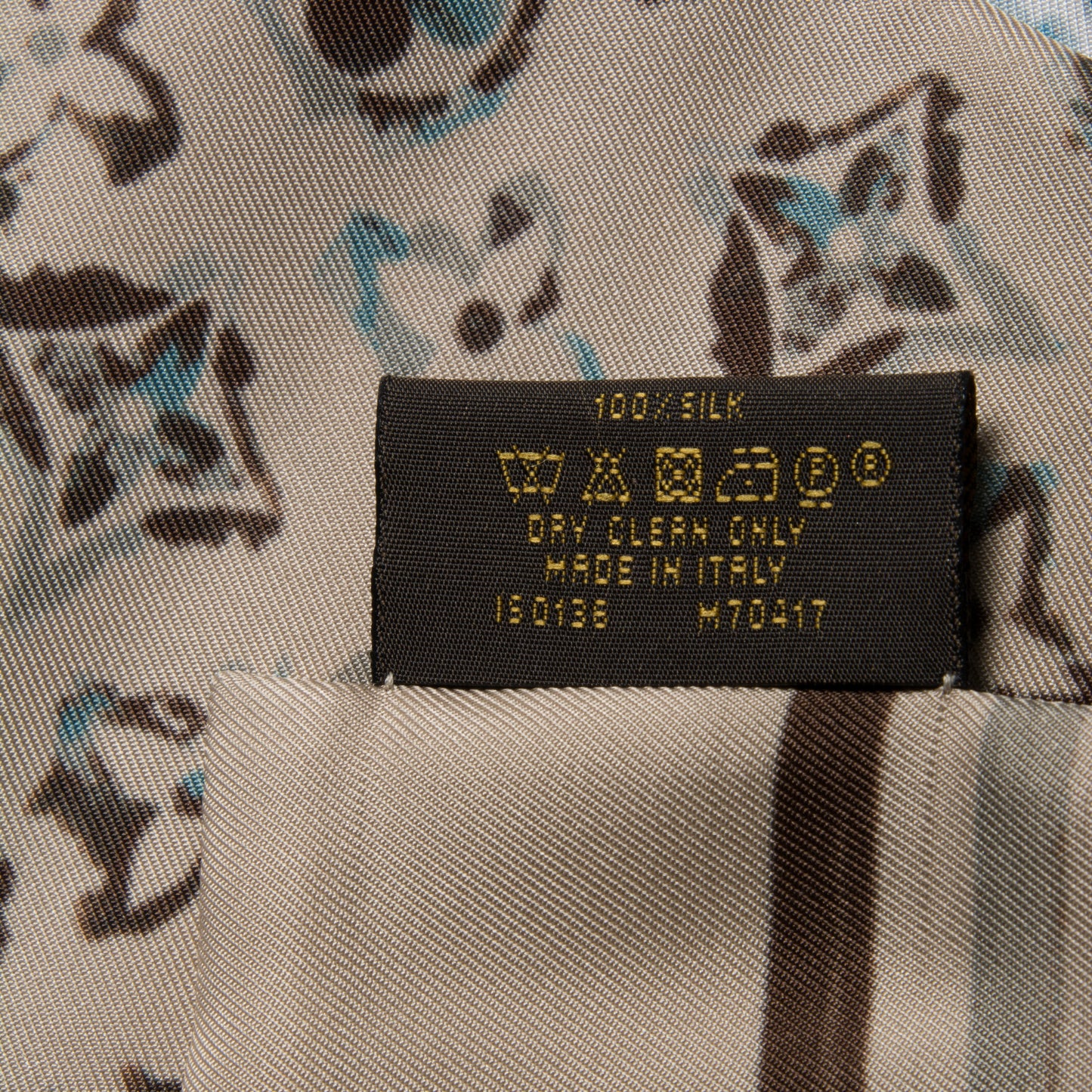 Silk Monogram Rainbow Giant Bandeau Beige