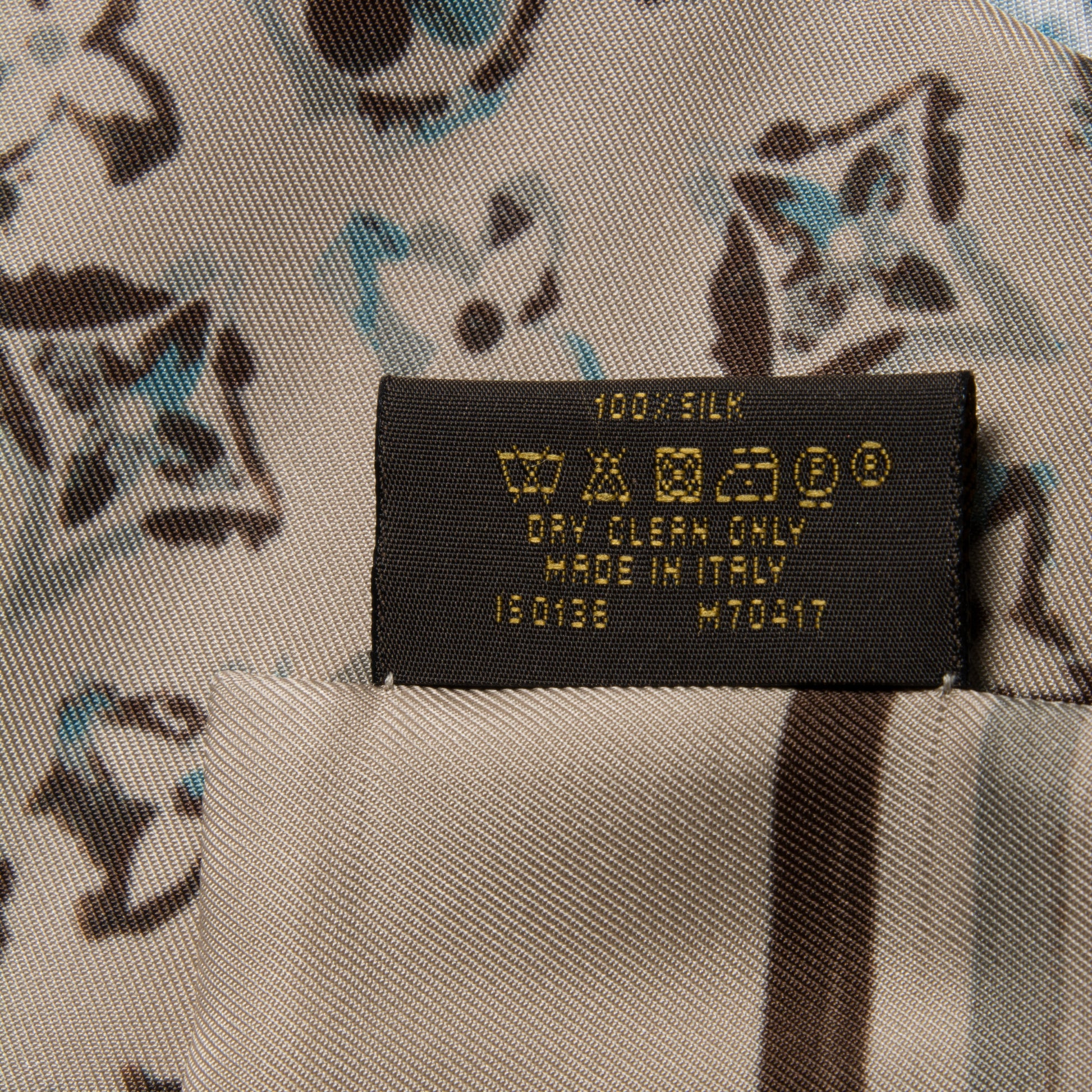 Louis Vuitton Silk Monogram Rainbow Giant Bandeau Beige 4 of 4
