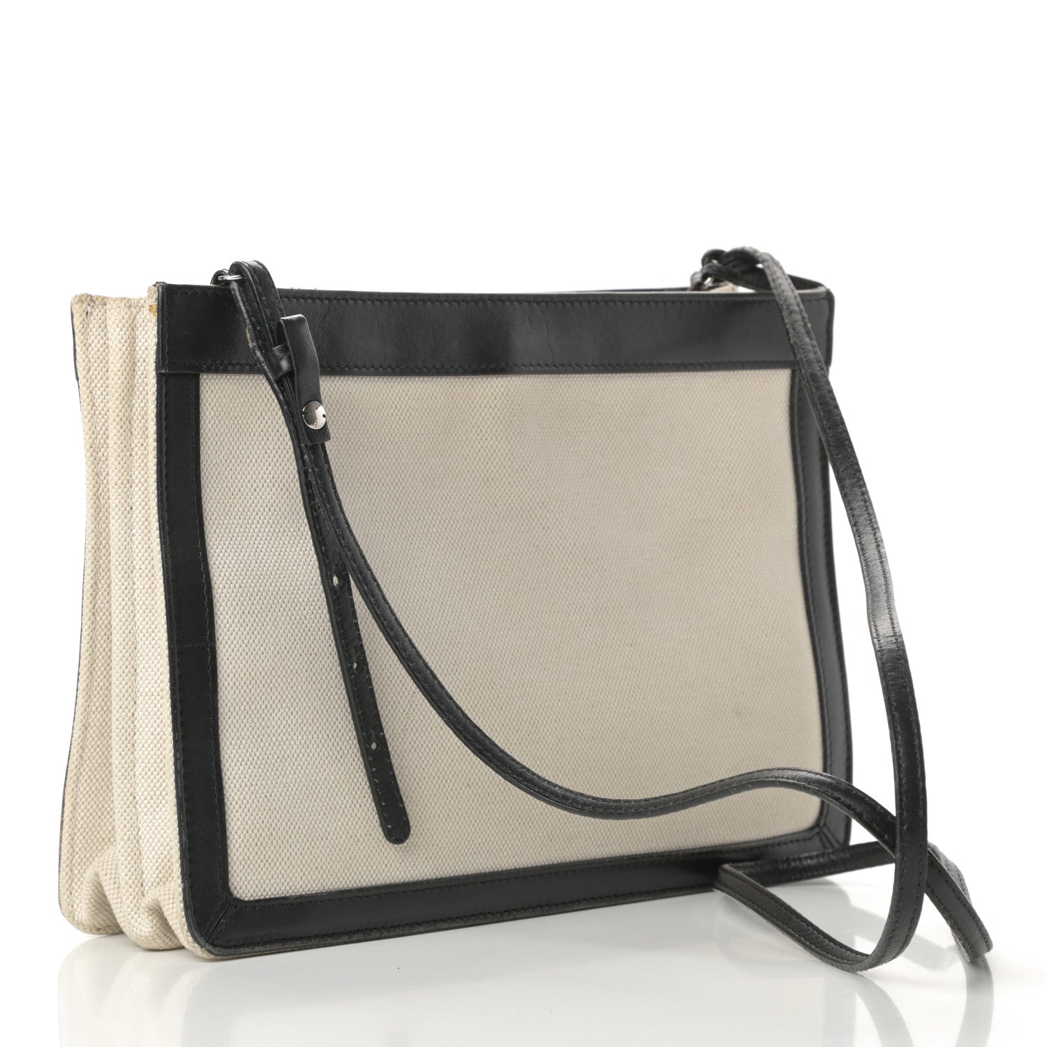 Balenciaga Cotton Canvas Pochette Crossbody Bag Black 3 of 16