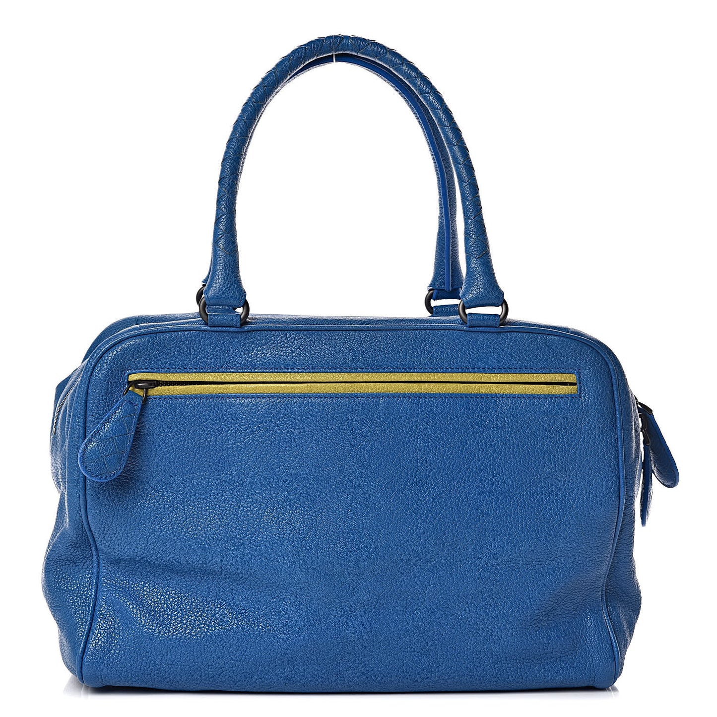 Madras Goatskin Heritage Brera Signal Blue New Chartreuse