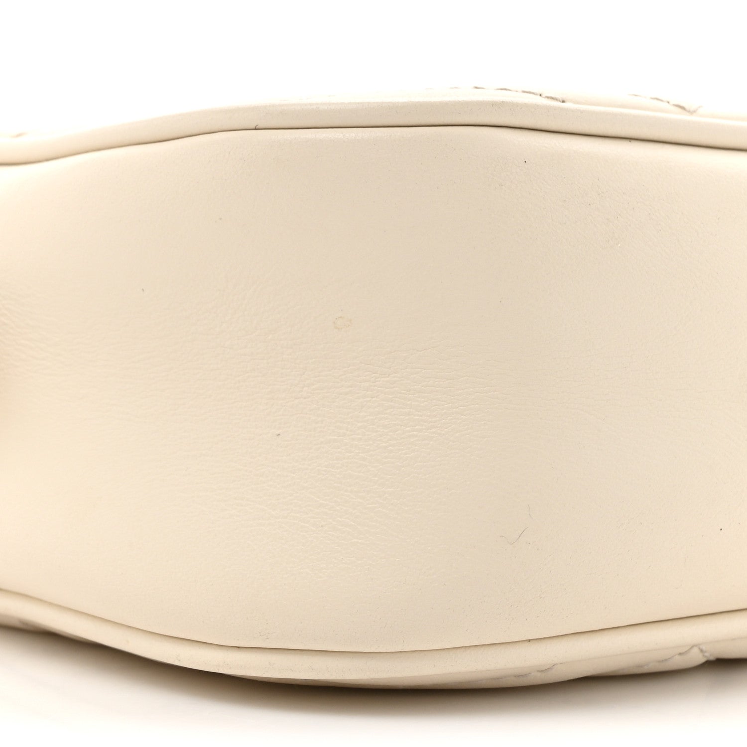 Gucci Calfskin Matelasse Small GG Marmont Chain Shoulder Bag White 10 of 13