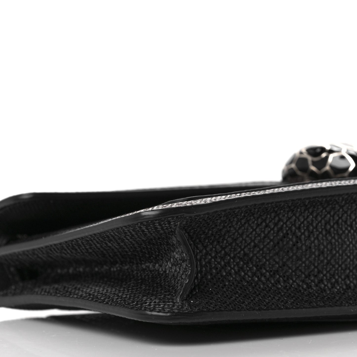 Karung Serpenti Forever Chain Wallet Black