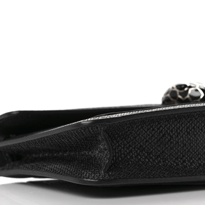 Bulgari Karung Serpenti Forever Chain Wallet Black 7 of 8