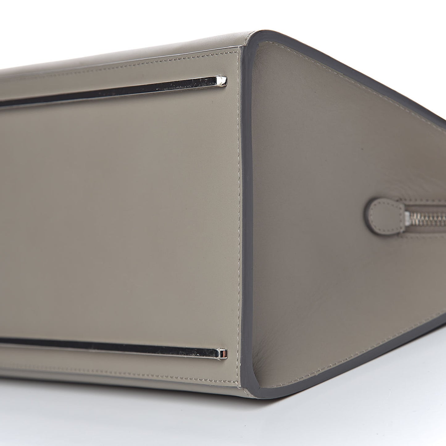 Calfskin Le Dix M Cartable Shoulder Bag Pearl Grey