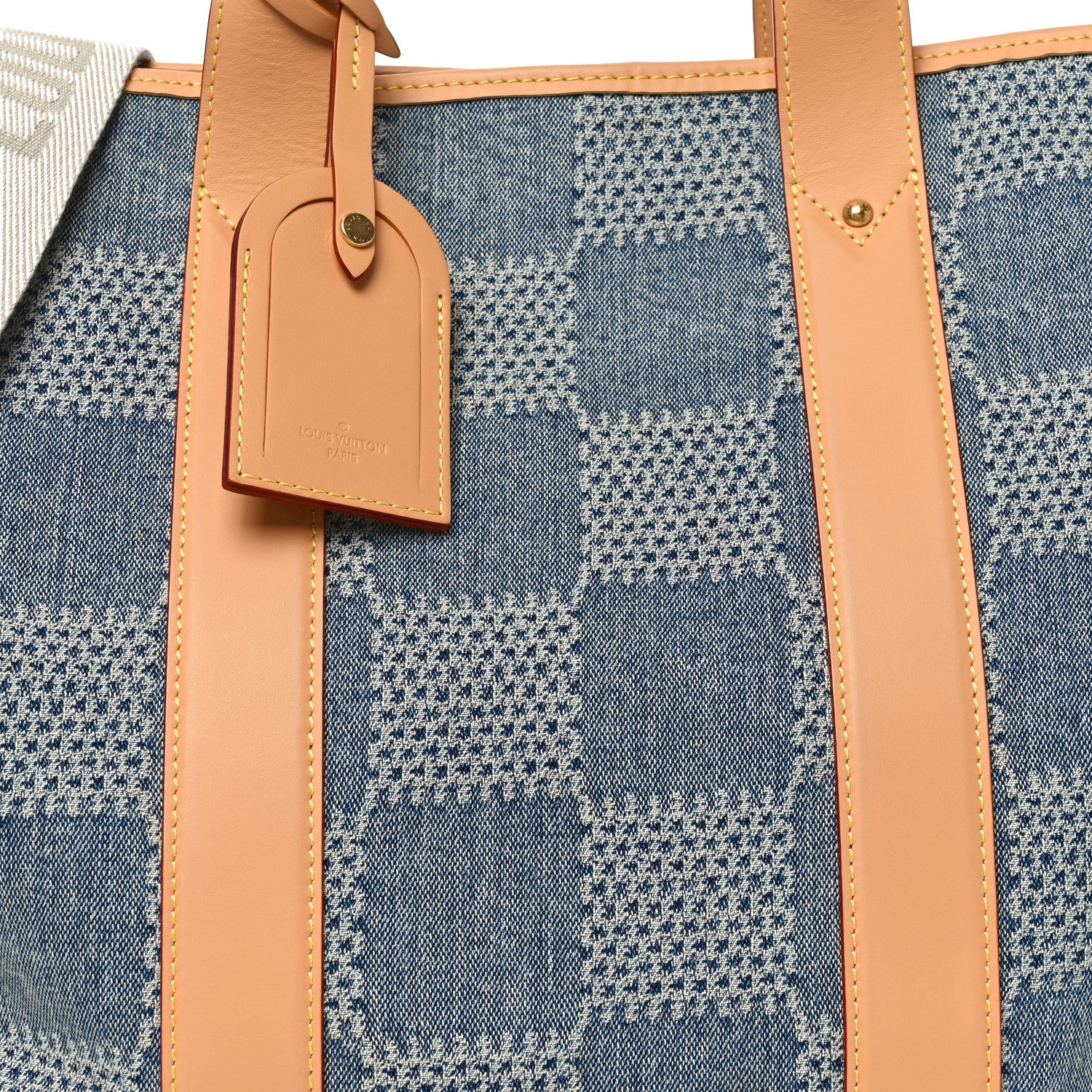 Louis Vuitton Damier Denim 3D Weekend Tote Bleu 7 of 9