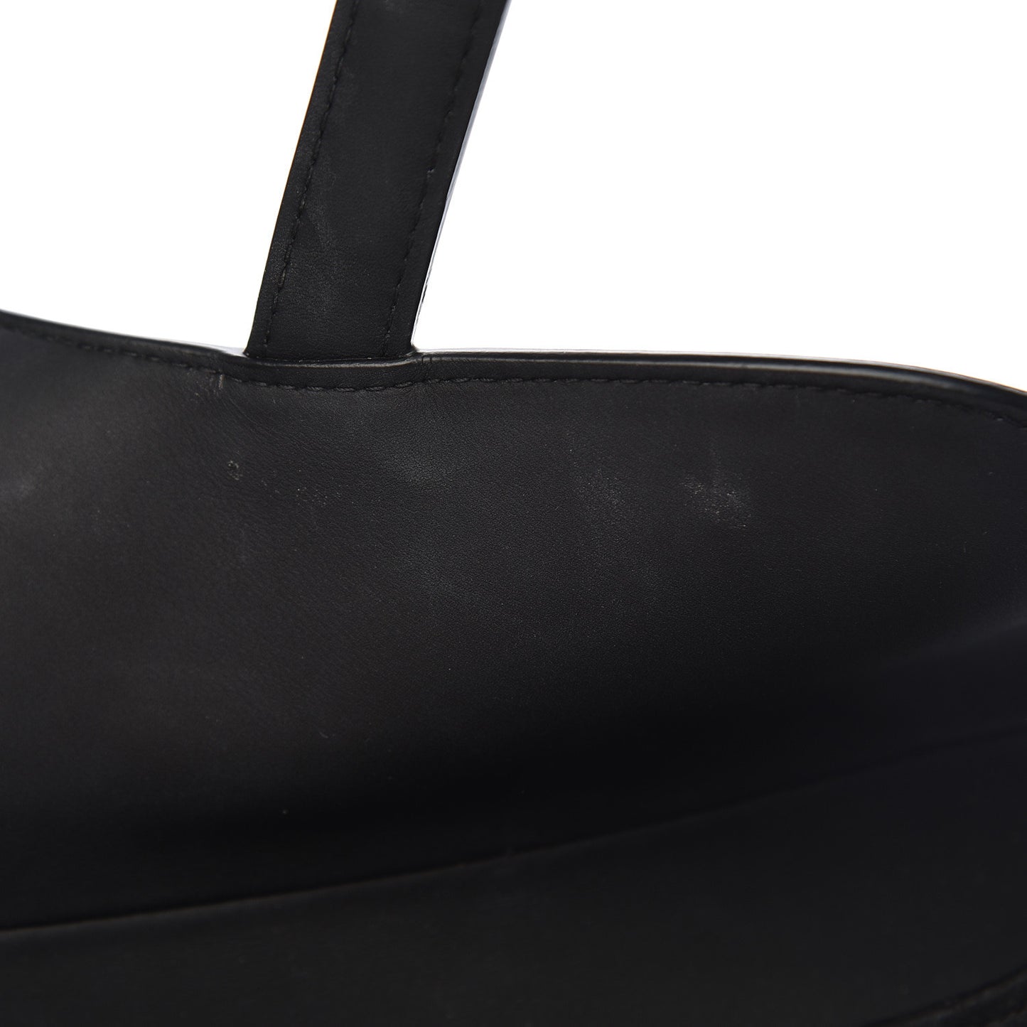 Ultra Matte Calfskin Saddle Bag Black